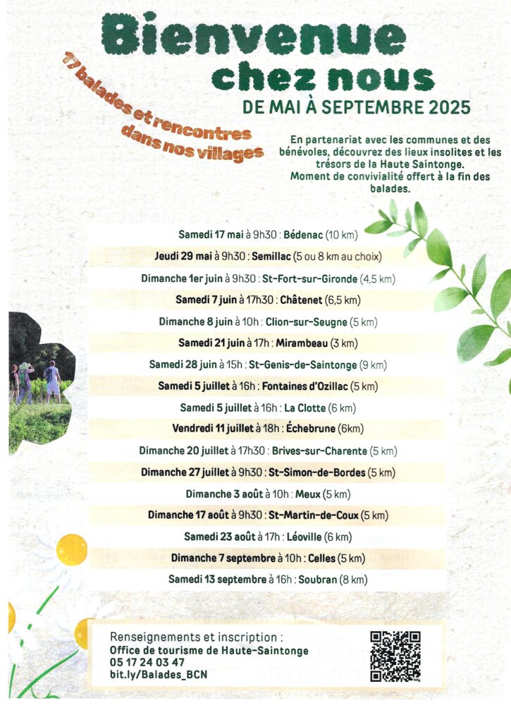 Calendrier des balades